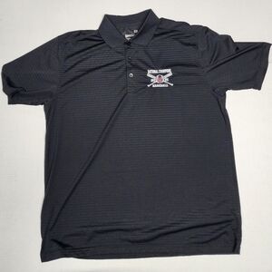 Syntrel Men's Size XL Mississippi State World Series Champions Black Polo Shirt